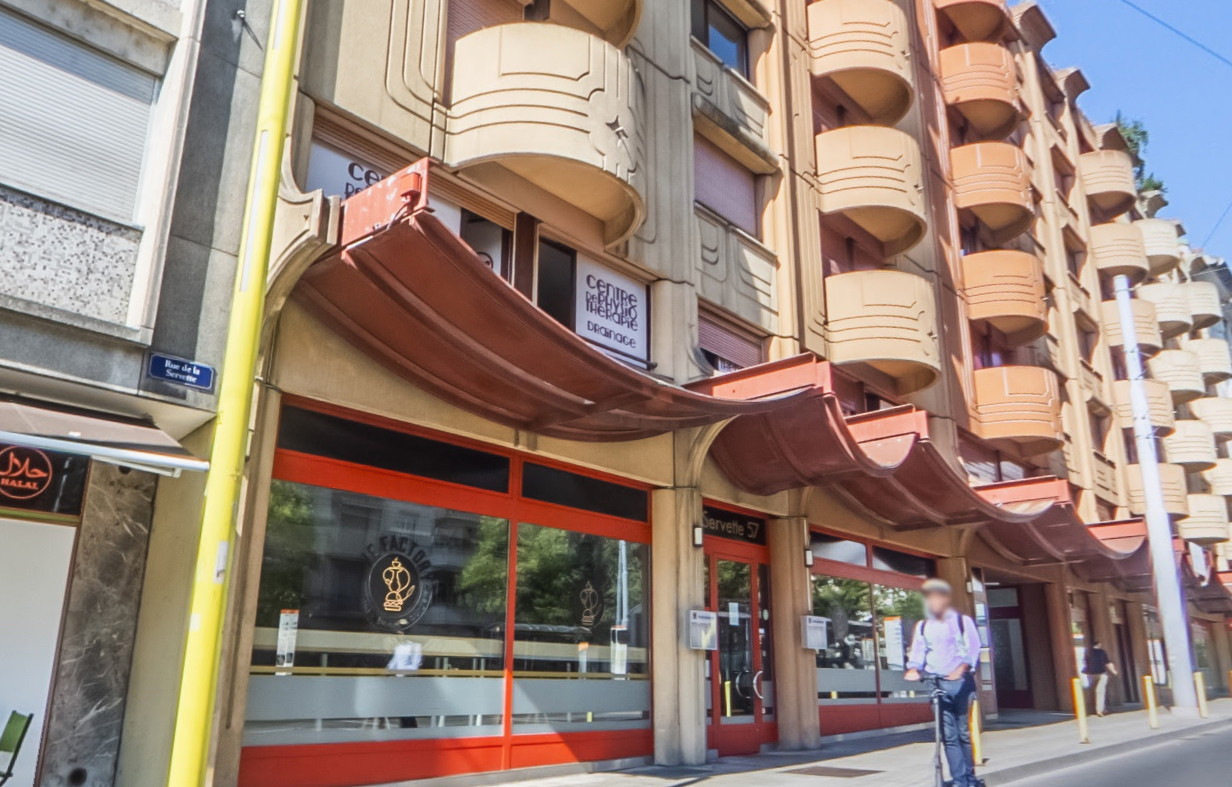 Facade of the Servette Physiotherapy Center in Geneva